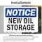 Signmission New Oil Storage, 10 in W x Rectangle, Vinyl Decal OS-2PACK-NS-D-710-L-14333 - alternate 5